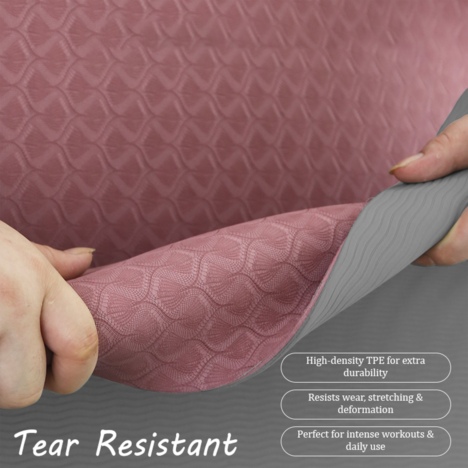 EverGlide Premium TPE Yoga Mat 8mm – Non-Slip Exercise Mat with Bag & Strap - Image 5